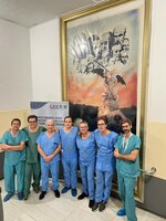 Profesorado del I Curso Básico GEER de instrumentación vertebral en cadáver